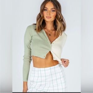 Princess Polly Two Tone Cardigan